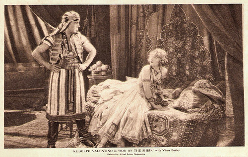 Vilma Banky and Rudolph Valentino in The Son of the Sheik (1926)