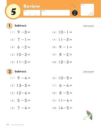kumon publishing kumon publishing grade 2 subtraction