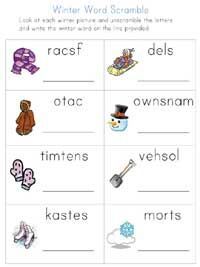 free printable winter worksheets from kumoncom and all kids network