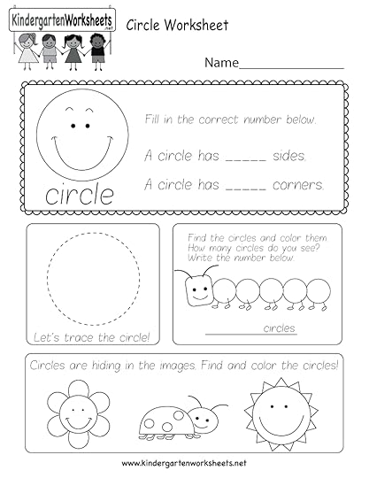 circle worksheet free kindergarten geometry worksheet for kids