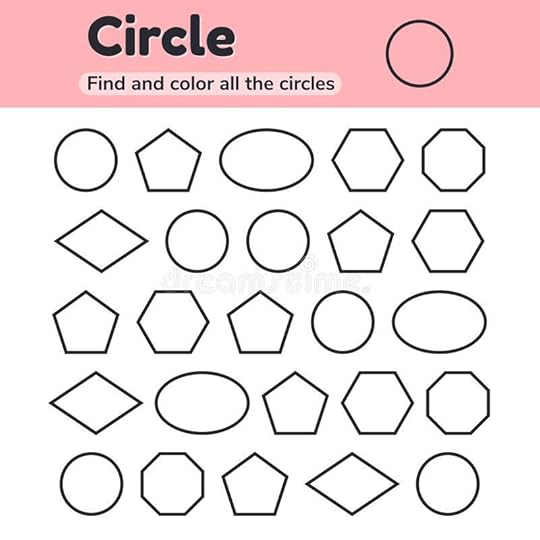 educational worksheet for kids kindergarten preschool and school age geometric shapes circle oval pentagon hexagon stock vector illustration of background kindergarten 146882823