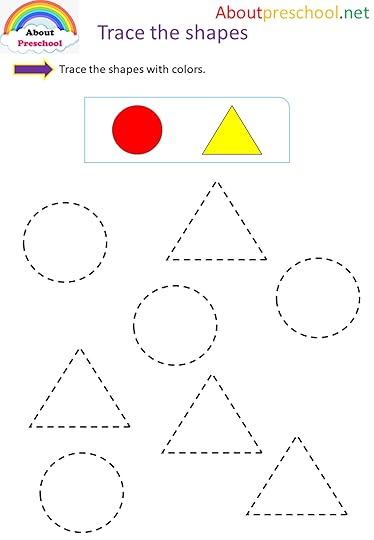 preschool trace the shapes about preschool