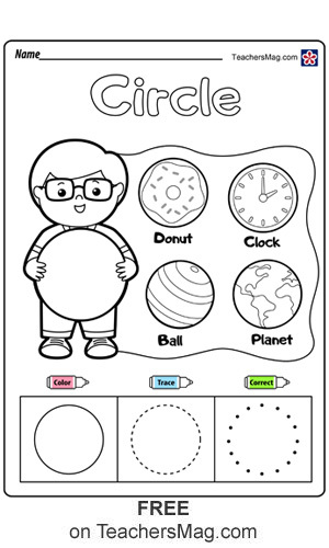 free shapes worksheets for preschoolers teachersmag com