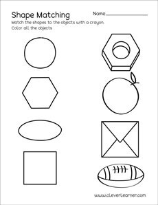 circle shape activity sheets for preschool children