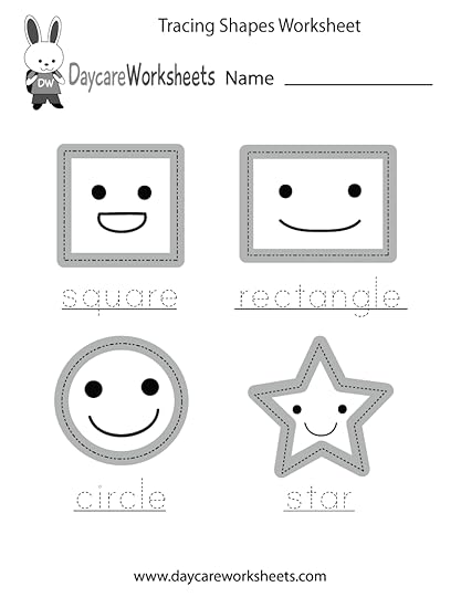 free preschool tracing shapes worksheet