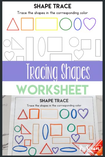 free printable shape tracing worksheets for preschool