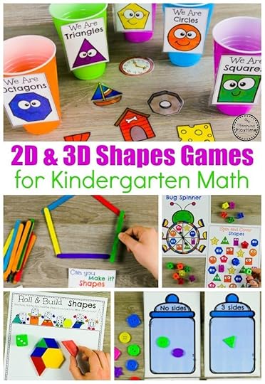 shapes worksheets planning playtime