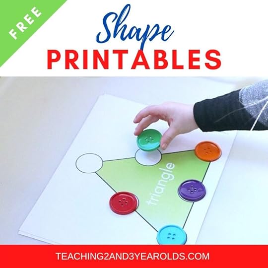 free toddler and preschool shapes printables