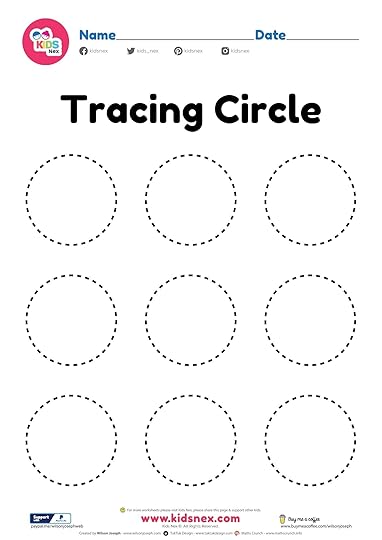 circle shape worksheet free printable pdf for preschool