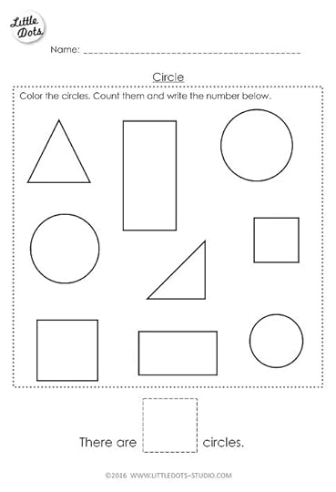 free preschool math printables little dots education