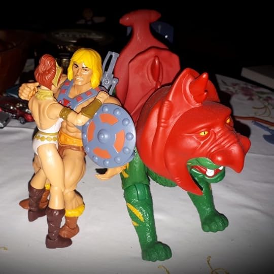He-Man and Teela kissing
