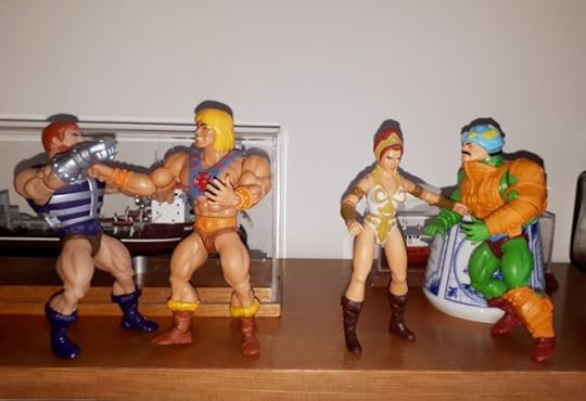 He-Man and Teela stop Duncan and Fisto from fighting