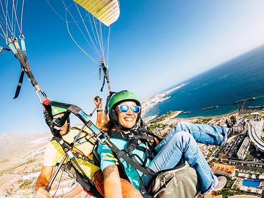 paraglider in a seat