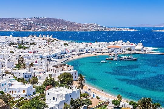 white houses and coastal water