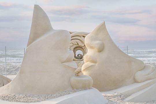 Sand sculptures in Port Aransas Texas