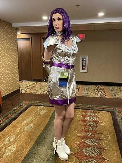 Cristi in space costume!