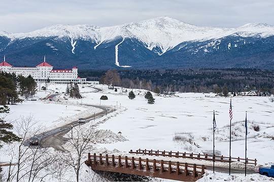 white mountains in winter 