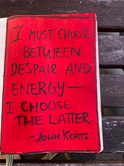 John Keats quote Philippa Moore This Week