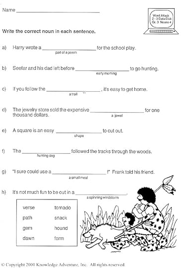 nounorama word usage third grade vocabulary activity jumpstart