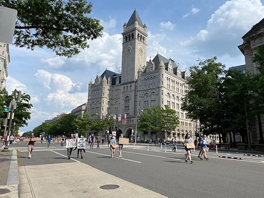 marching past the Old Post Office