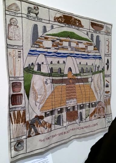 stone circles panel of The Great Tapestry of Scotland