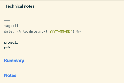My technical note template