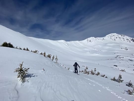 ski touring on Vail Pass