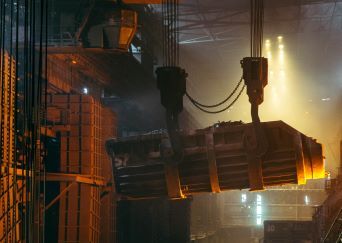 Large metal work done in a factory