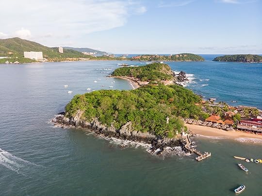Aerial View of the Ixtapa Island in Guerrero Mexico