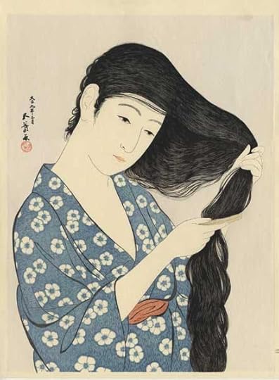 Woman Combing Her Hair by Goyo Hashiguchi, c. 1920