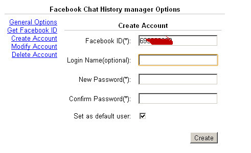 Save Facebook Chat History