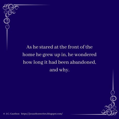 The Daily Prompt - #amwriting #writingprompt #tellthestory -- https://jccauthon.wordpress.com