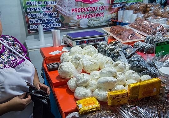 Mexicali, Baja California/MEXICO- Nov 01 2016 : Oaxaca Cheese on sale at the OAXACA food expo and festival