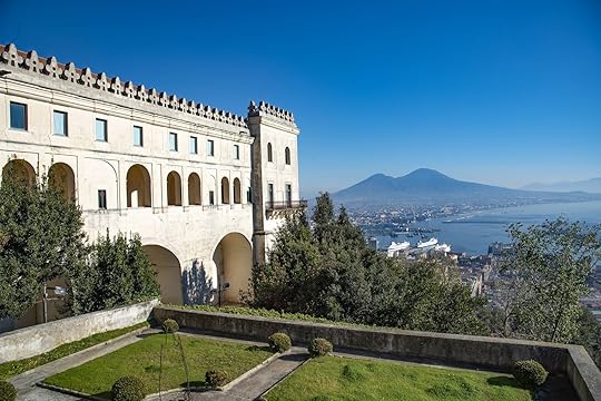 Vesuvio seen from the garden of the Charterhouse of Saint Martin in Naples