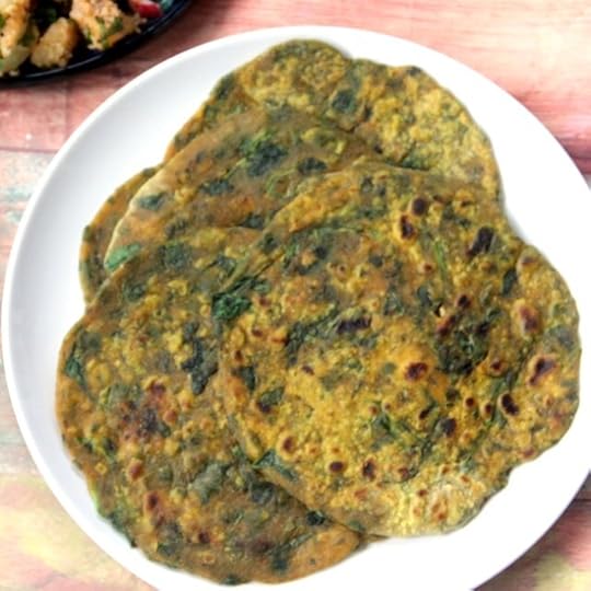 Theplas – Multigrain Gujarati Flatbreads with Spinach