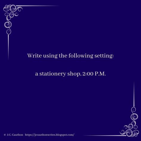 The Daily Prompt - #amwriting #writingprompt #tellthestory -- https://jccauthon.wordpress.com