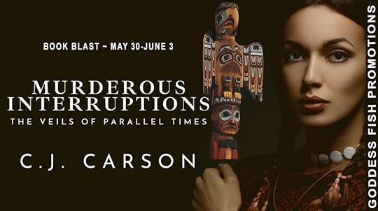 Goddess Fish book tour banner for Murderous Interruptions