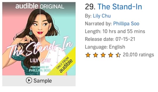 Screenshot of The Stand-In on Audible.com