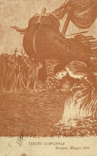 D'Annunzio's play La Nave at the Bologna based Teatro Comunale, May 1908