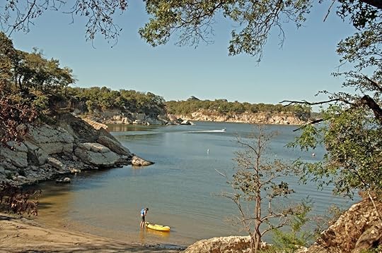 View of Lake Texoma at Eisenhower State Park outside Denison Texas
