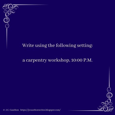 The Daily Prompt - #amwriting #writingprompt #tellthestory -- https://jccauthon.wordpress.com