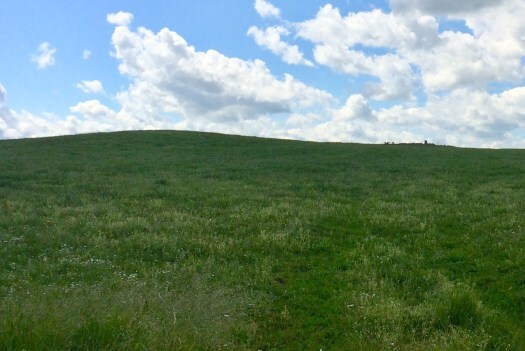 The Hanging Stone on the horizon.