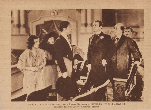 Ramon Novarro and Conchita Montenegro in Sevilla de mis amores