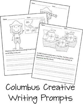 columbus day creative writing prompts kindergarten 1st grade by