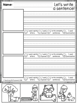 january first grade writing activities by teaching biilfizzcend tpt