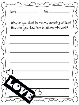 valentines day creative writing prompts printable worksheets tpt