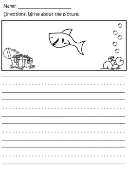 kindergarten writing with picture prompts by third grade on the move