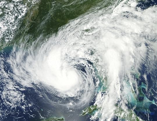 Hurricane Season Tropical Storm Isaac moving northwest through the Gulf of Mexico, with its eastern cloud covering over the entire state of Florida. Aug 27th, 2012. Original from NASA. Digitally enhanced by rawpixel.
