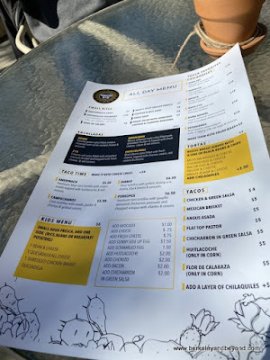 menu at Nico 210 in San Antonio, Texas