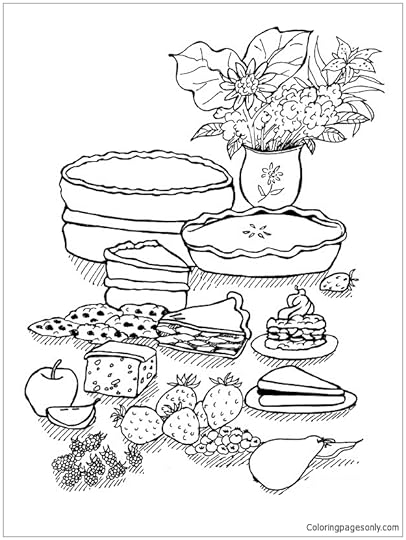 fascinating desserts coloring pages food coloring pages coloring